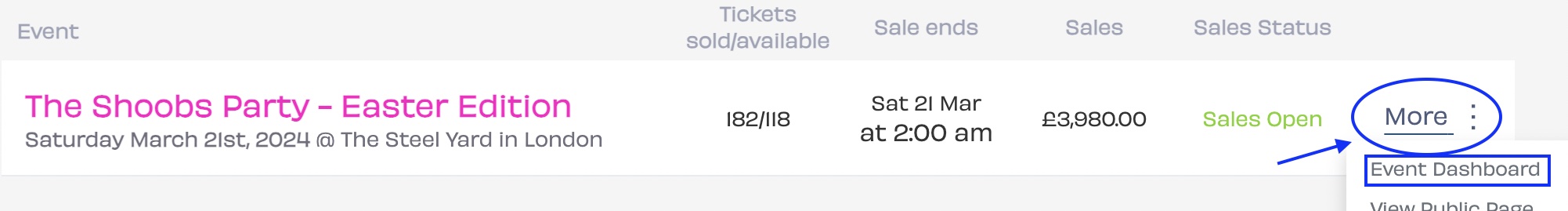 Shoobs Dashboard - My Events Options.jpg